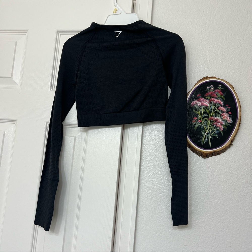 Gymshark Dark Gray Solid Basic Athletic Active Lo… - image 3